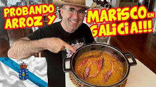 Probando ARROZ y MARISCO en RESTAURANTE CARO de GALICIA!!!