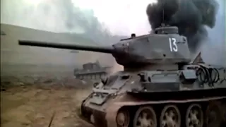 Russian Tanks T 34 vs German tanks Tiger and Panther - World War Two tank Battles