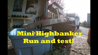 Mini High banker system for gold recovery and placer mining - Great for Testing and backpacking !