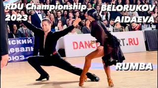 Kirill Belorukov - Valeria Aidaeva | RDU Championship 2023 | Rumba | WDC Professional Latin
