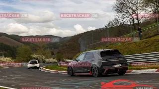 Nurburgring Nordschleife Hyundai Ioniq 5N, getting chased by another Ioniq 5N!