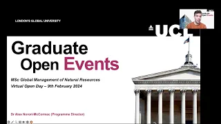 Graduate Open Event - Global Management of Natural Resources MSc - 9 February 2024