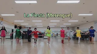 La Fiesta (Merengue) Line Dance (Beginner) Demo & Teach