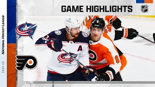 Blue Jackets @ Flyers 4/11 | NHL Highlights 2023