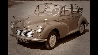 1956 Morris Minor Splitscreen Convertible Drive Past