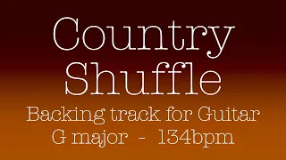 Country Shuffle, backing track for Guitar, G major and E minor, 134bpm. Play along and enjoy!