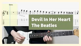 The Beatles - Devil In Her Heart Guitar Cover With Tab