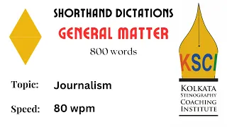 General Matter 80 wpm (90 wpm fluctuation) Journalism. General Matter Dictation 80 wpm #sscretest