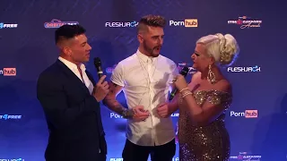 Josh Moore & Ricky Roman Red Carpet | Str8UpGayPorn Awards