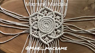 DIY: Macrame Mandala 24 cm/9.5 inches