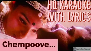 Chempoove poove song karaoke with lyrics || kalapani ||Malayalam lyrics
