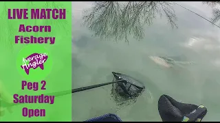 LIVE MATCH FISHING//Acorn fishery//Peg2//Saturday open match