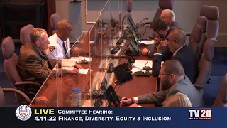 Finance, Diversity, Equity and Inclusion Committee Meeting April 11, 2022