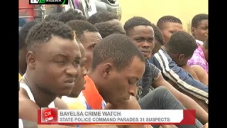 Crime Watch: Bayelsa Police Command parade 31 suspects