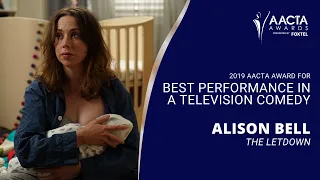 Alison Bell wins Best Performance in a TV Comedy | 2019 AACTA Awards presented by Foxtel