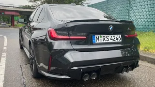 BMW M3 Competition 2023 Walkaround Driving video POV