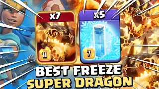 This Super Dragon Attack with Freeze is Unstoppable! TH16 Attack Strategy ( Clash of Clans)