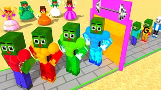 Monster School : Zombie x Squid Game WHO IS THE BEST ZOMBIE? - Minecraft Animation