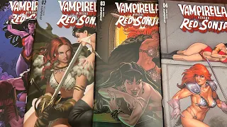 Vampirella vs Red Sonja comics 1-4