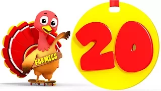 Learn to Count | One to Twenty | 1 - 20 | Kindergarten Learning Songs for Children by Farmees