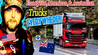 New Zealand Has Everything! Scania,MAN,DEF,Kenworth,Mercedes-Benz,Mack - Truck Spotting