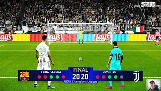 PES 2020 | Barcelona vs Juventus | Penalty Shootout | Final UEFA Champions League (UCL) | Gameplay