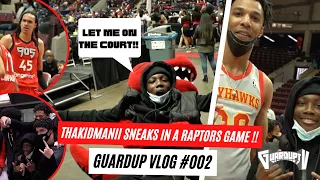 THAKIDMANII SNEAKS IN A NBA GAME TO WATCH THE RAPTORS || A DAY IN THE LIFE #002