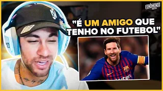 NEYMAR REVELA COMO É JOGAR COM O MESSI | Cortes do Fenômenos