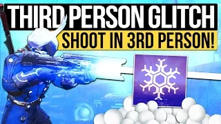 Destiny 2 | THIRD PERSON GUN GLITCH! - How to Shoot In Third Person: Snowball Glitch (The Dawning)