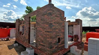 Построили стены гаража за 420000 ₽(материал + работа). Built garage walls for $4600(material + work)