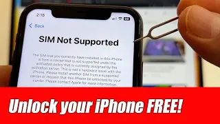 SIM not Supported? How to Unlock your iPhone for FREE
