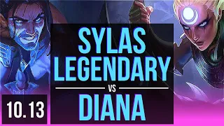 SYLAS vs DIANA (MID) | Legendary | EUW Master | v10.13