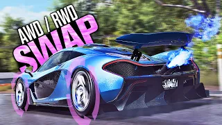 Need for Speed HEAT Mod - All Wheel Drive SWAP CARS! (McLaren P1 AWD Swap)