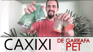 Caxixi de garrafa PET - Instrumentos musicais de materiais recicláveis