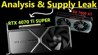Nvidia RTX 4070 Ti SUPER & AMD RX 7600 XT 16GB Supply Leak (CES 2024 Analysis)