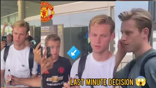 Shock😱Frenkie de Jong's last minute decision about joining Manchester United