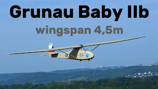 Grunau Baby IIb | 4,5m scale RC glider | 4K | Hat 2023