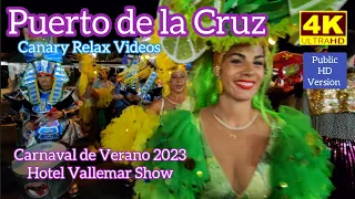 TENERIFE 🏝️ Puerto de la Cruz Carnaval de Verano in Hotel Vallemar 5 Sept 2023 Teneriffa Kanaren