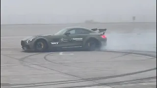 Crazy Mercedes AMG GT-R Donuts