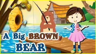 A Big Brown Bear | English Nursery Rhymes | Easy and Simply Kids TV