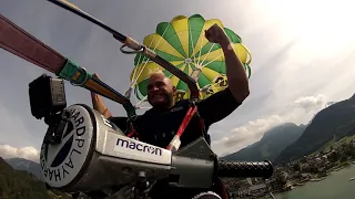 kites climb with the scooter Guenter Schachermayr