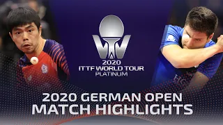 Chuang Chih Yuan vs Dimitrij Ovtcharov | 2020 ITTF German Open Highlights (R16)