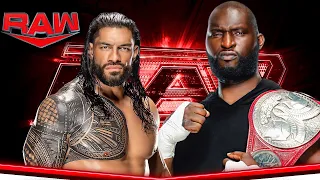 FULL MATCH - Roman Reigns vs Omos | WWE Raw April 27, 2022