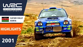 Safari Rally Kenya 2001 Highlights with CRASHES, Roadside Repairs, Watersplashes and MUD!