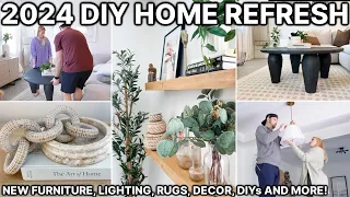 EASY DIYS TO TRANSFORM YOUR HOME! 🏡 2024 Home Refresh | DIY Home Improvements + Decorating Ideas