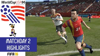 1994 World Cup SIM - Matchday 2 Highlights