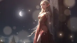 Moonlit Eclipse: Elf's Celestial Vigil