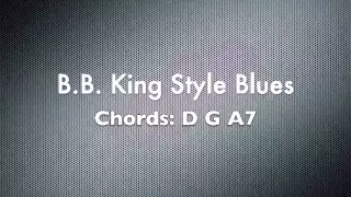 B.B. King Style Blues in D - Jam Track