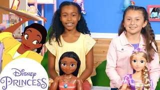 Princess Play Date With Moana, Tiana, & Rapunzel | Activities for Kids | Disney Princess Club