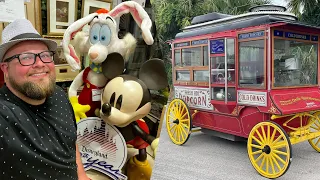 Shopping For Disney Props & Antiques | Popcorn Wagon From Walt Disney World & Big Bad Wolf Costume